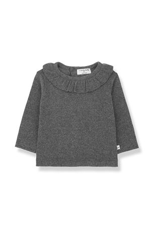 Grey cotton Anna sweater 1+IN THE FAMILY KIDS | ANNAGREY